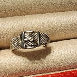 Tiffany & Co. Somerset mesh buckle ring